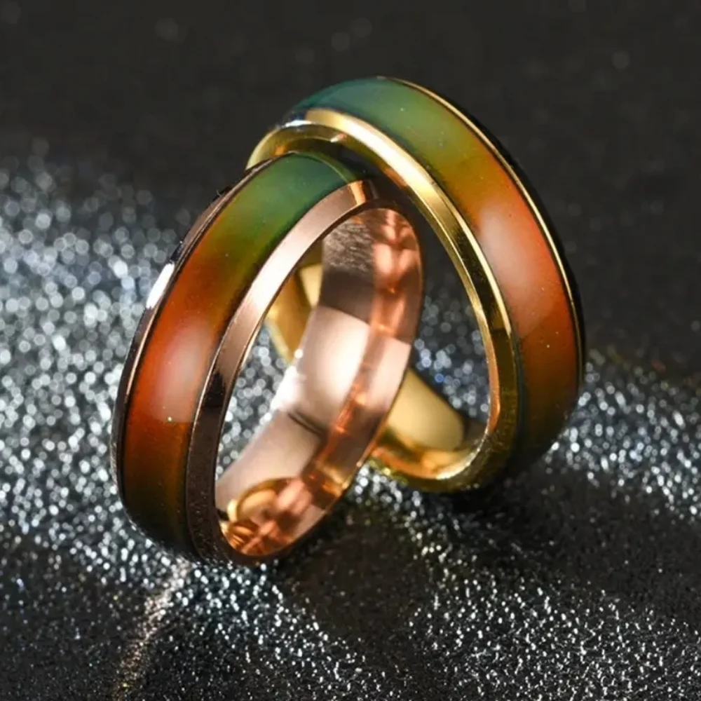 Unisex Elegant Temperature Color Changing Ring Sz 11